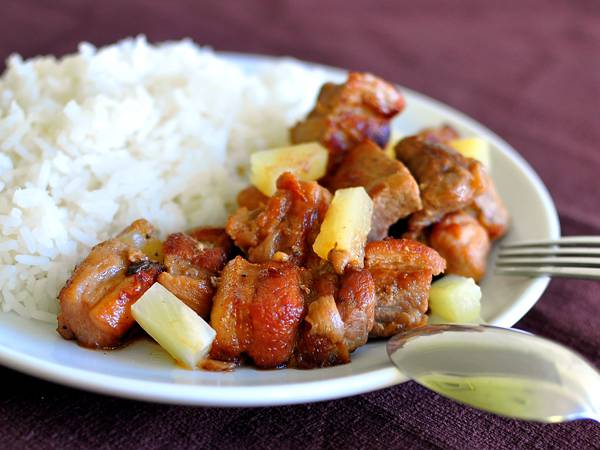 Easy Pork Adobo With Pineapples Recipe Kusina Master Recipes 4987